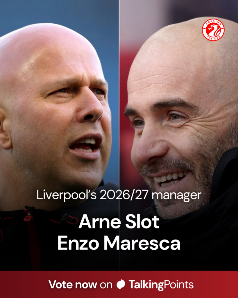 Arne Slot before Brighton and Hove Albion v Liverpool - Premier League. Enzo Maresca Manager on the sidelines during the Sky Bet Championship match between Stoke City and Leicester City.