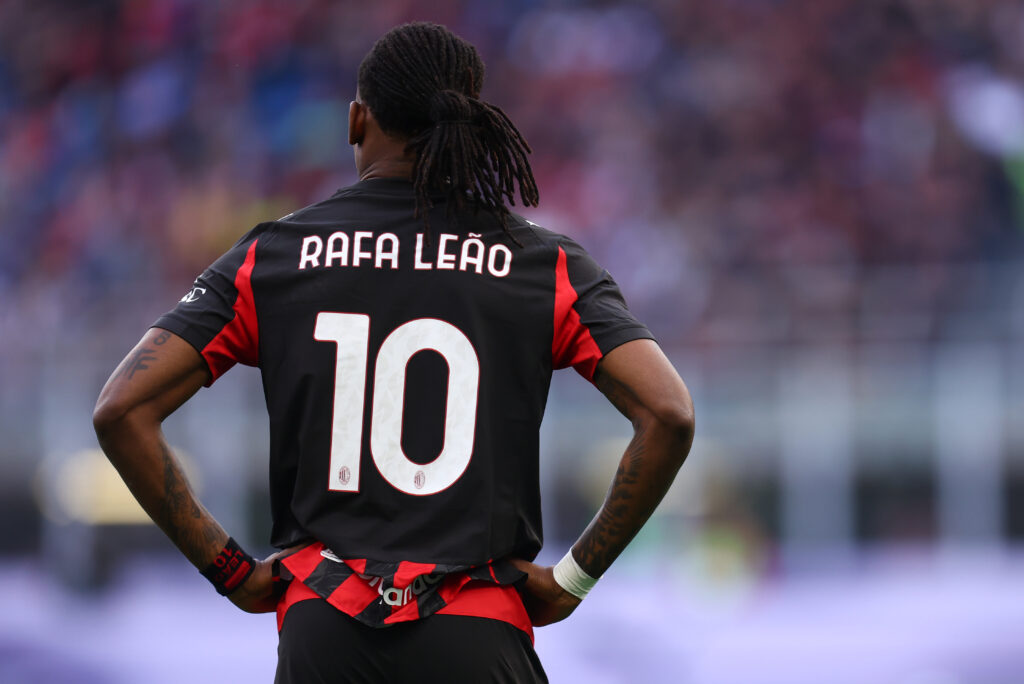 Rafael Leao of Ac Milan looks on during the Serie A football