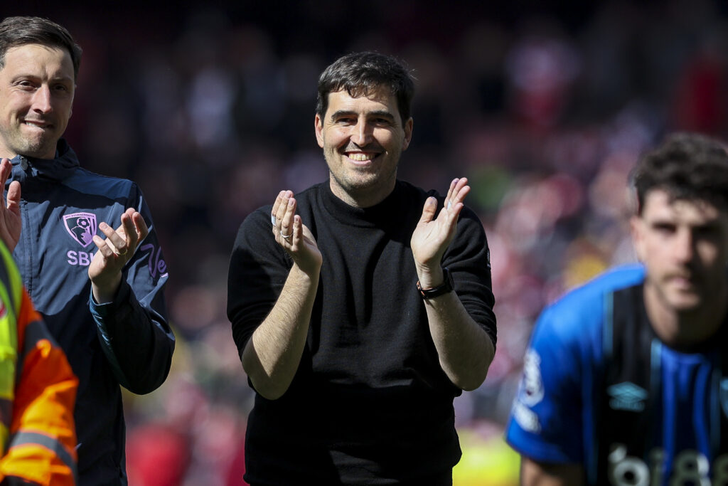 Andoni Iraola of Bournemouth after his side's 2-1 win during the Premier League match between Arsenal and Bournemouth
