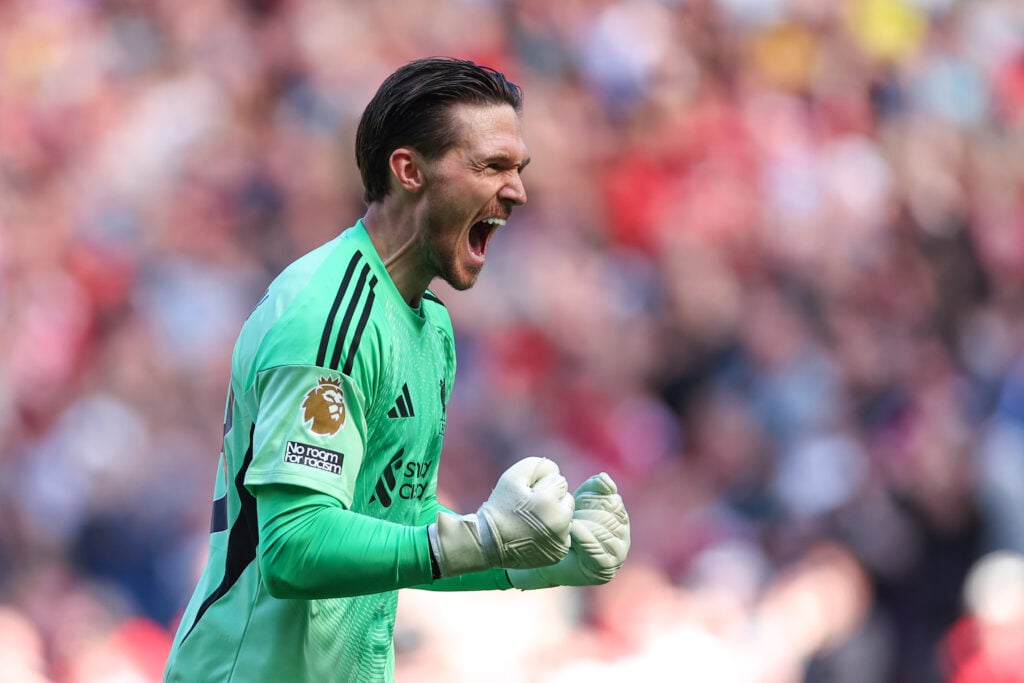 Freddie Woodman during Liverpool v Crystal Palace - Premier League