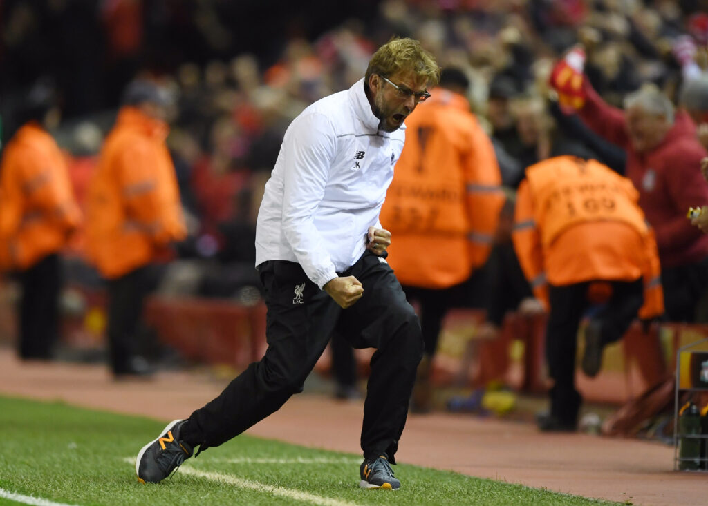 Jurgen Klopp celebrates Liverpool comeback vs Borussia Dortmund