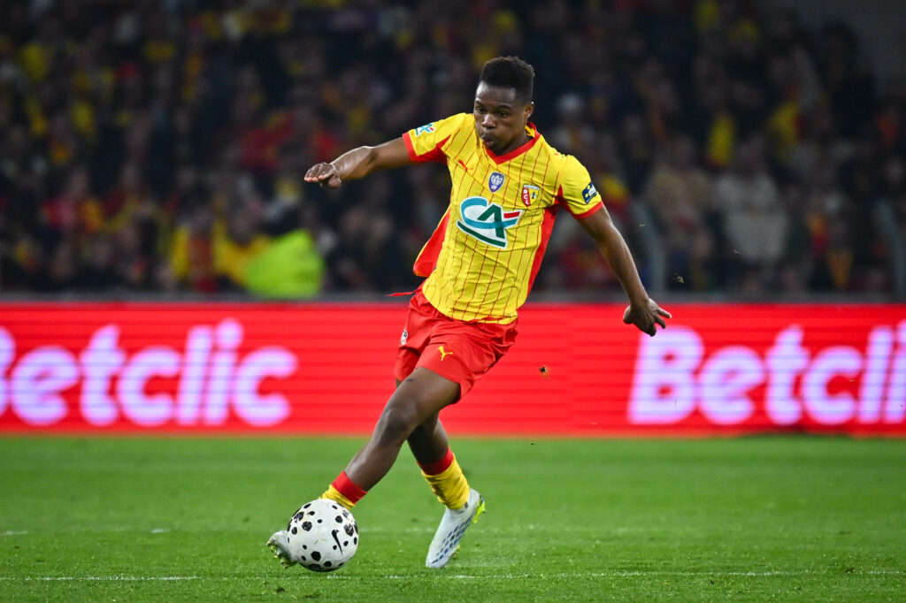 Mamadou Sangare for RC Lens v Toulouse FC - French Cup Semi Final