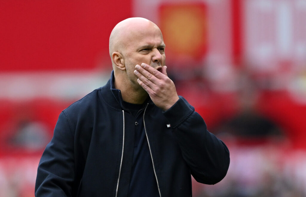 Arne Slot during Manchester United v Liverpool - Premier League