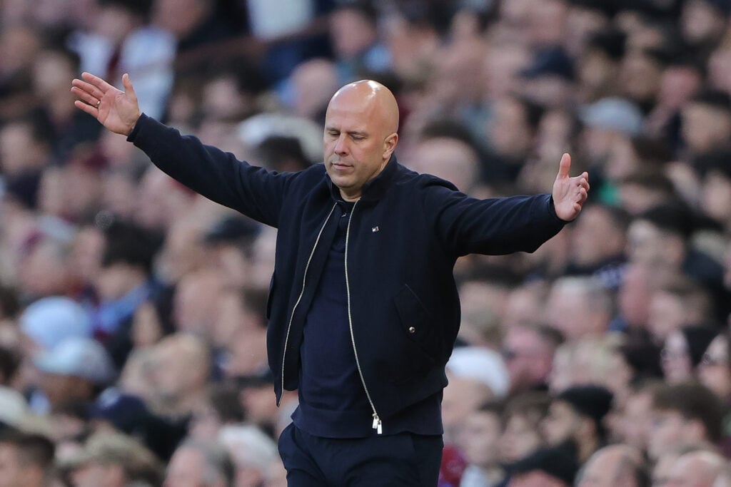 Arne Slot during Aston Villa v Liverpool - Premier League