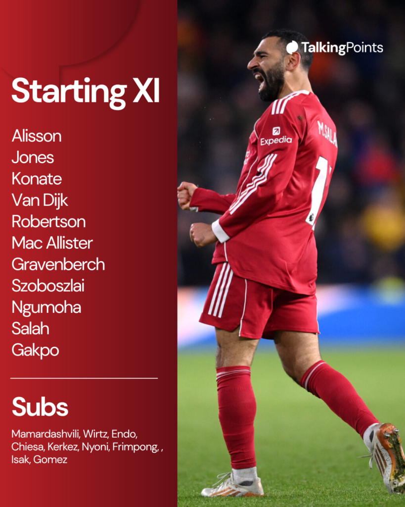 Liverpool XI vs Brentford