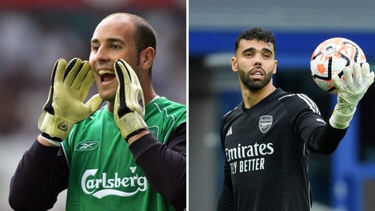 Pepe Reina and David Raya