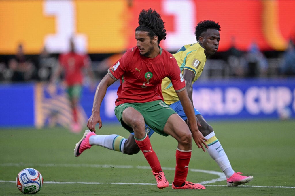 Ayyoub Bouaddi and Vinicius Junior at the World Cup
