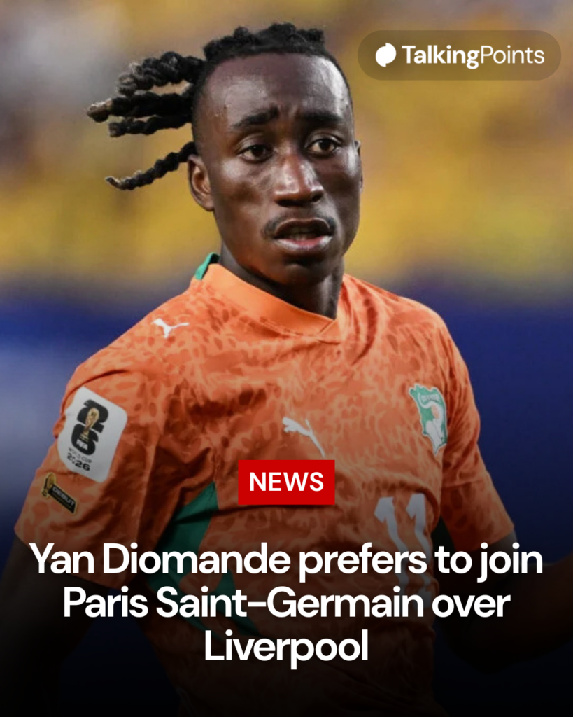 Yan Diomande pictured in action during Ivory Coast's FIFA World Cup group stage match against Ecuador at Philadelphia Stadium (Credit: Getty Images/Photo Agency).
