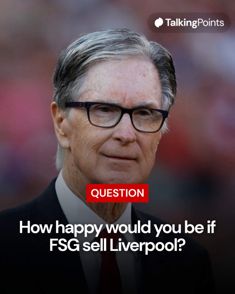 Liverpool owner John Henry looks at at Anfield